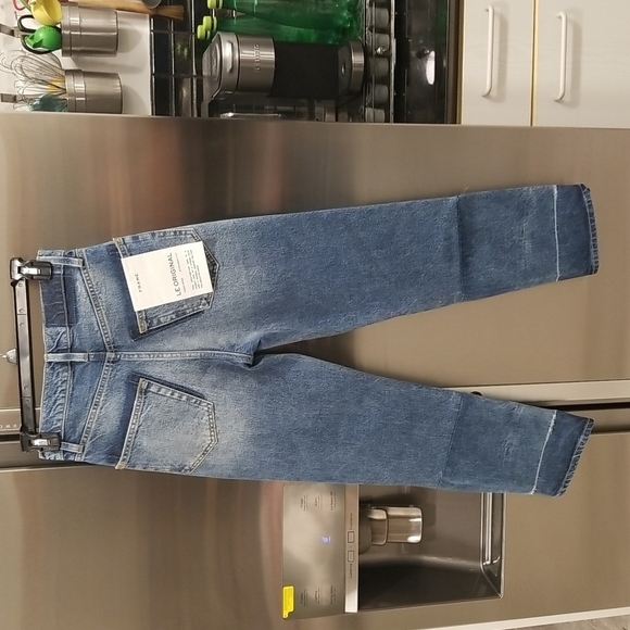 💕FRAME💕 Le Original Cloud Jeans ~ Aviation Ultra High Rise Straight Leg 23 NWT - Picture 11 of 16